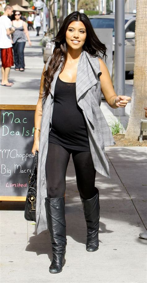 kourtney kardashian pregnant out about los angeles maternity outfit fashion maternity