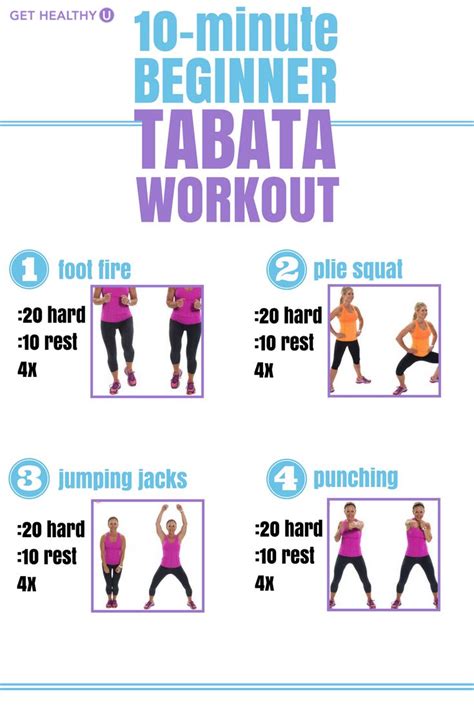 10 Minute Beginner Tabata Workout Beginner Tabata Workouts Tabata