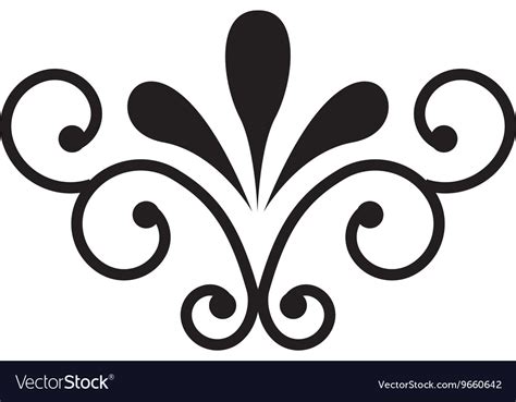 Victorian Frame Isolated Icon Design Royalty Free Vector