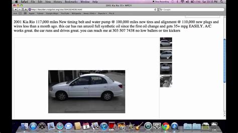 Craigslist Boulder Used Cars And Trucks Under 1000 Available For