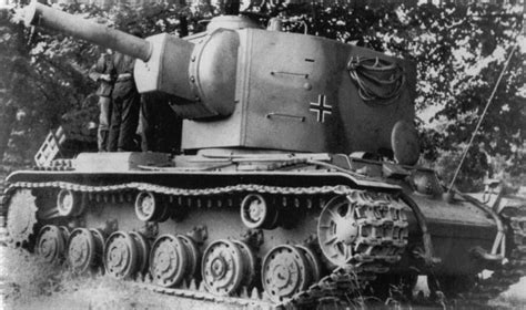 Kv 2 Heavy Tank Captured And Tested By Germans Aircraft Of World War