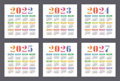 Calendar 2024 Telifsiz Stok Vektörler