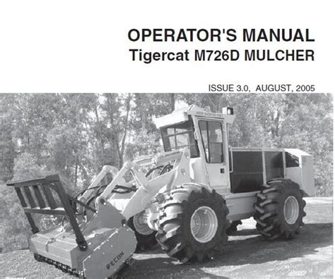 Tigercat M D Mulcher Operators Manual Service Repair Manuals Pdf