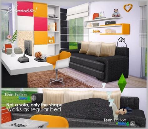 Teenroom Edition At Simcredible Designs 4 Sims 4 Updates