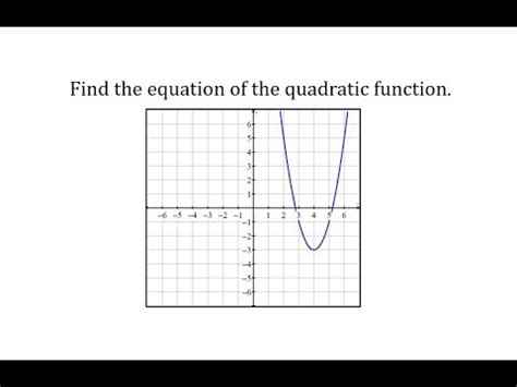 Solutions for systems of equations. How To Find Quadratic Equation Based On Graph - Tessshebaylo