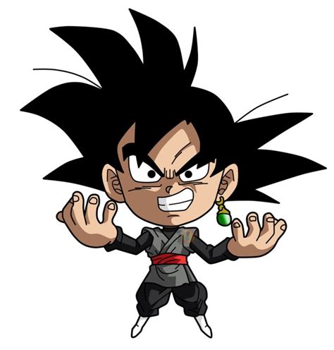 Black Goku Chibi Facudibuja By Facudibuja On Deviantart Anime Dragon