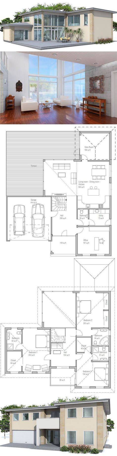 Pin By ConceptHome On House Plans Pinterest Small House