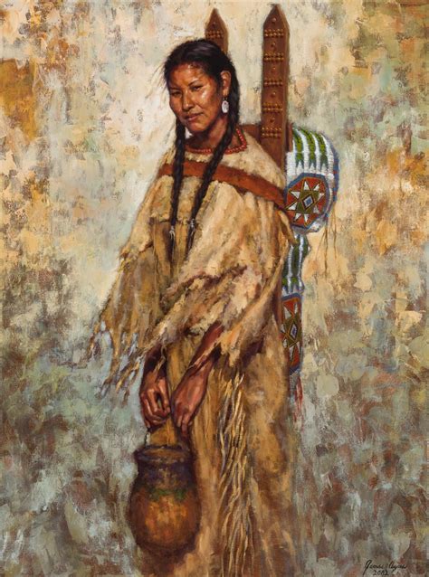 James Ayers Indian Woman Standing