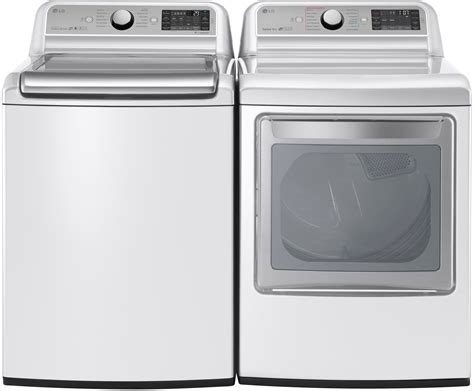 Lg Lgwadrew14 Side By Side Washer And Dryer Set With Top Load Washer And