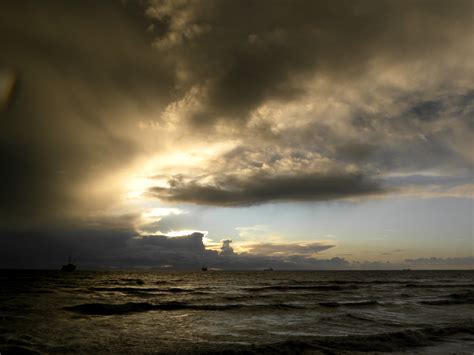 Storm Weather Rain Sky Clouds Nature Sea Ocean Landscape Sunset Sunrise