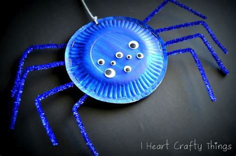 Paper Plate Spiders Paper Plate Crafts Halloween Crafts For Kids