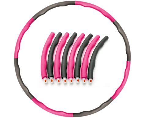 15kg Campteck U6749 8 Sections Weighted Hula Hoop Foam Padded