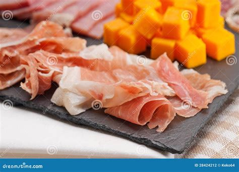 Assorted Cold Cut Platter Stock Photo Image Of Food