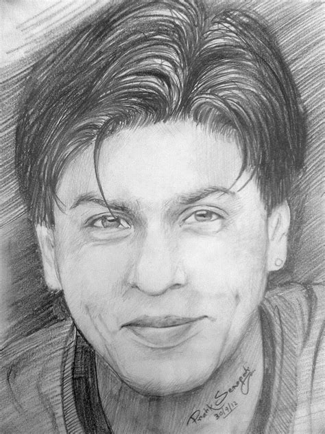 Pencil Sketch Of Shahrukh Khan Pencil Sketch