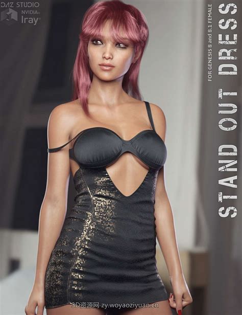 Dforce Stand Out Dress For Genesis And Female By Lilflame Daz