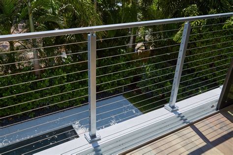Balcony Stainless Steel Square Post Wire Cable Railing China