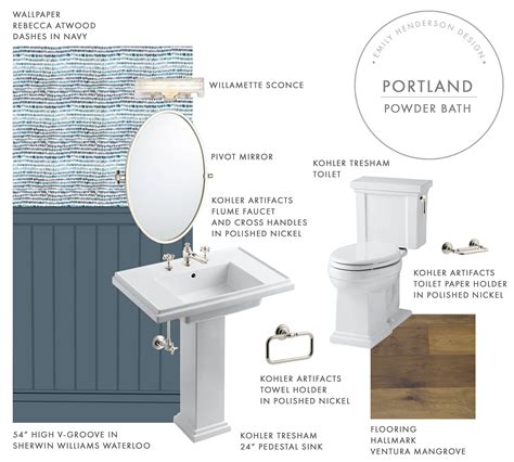 Emily Henderson Portland Fixer Upper Mood Boards Bathrooms First Floor