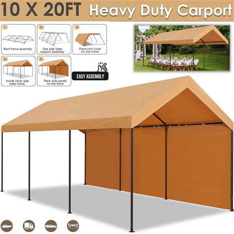 Car Canopy 10x20carport Heavy Duty Outdoor Shelter Garage