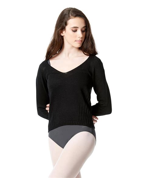 Lulli Knit Long Sleeve Dance Warm Up Dance Sweater