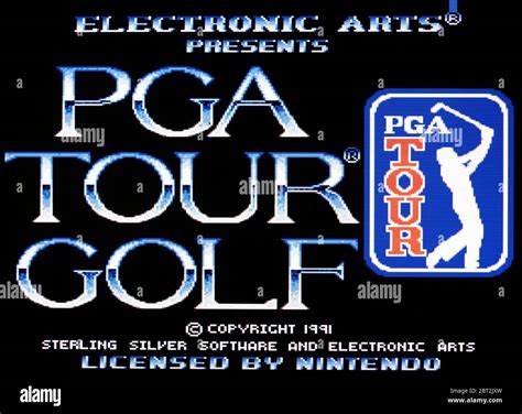 Pga Tour Golf Snes Super Nintendo Editorial Use Only Stock Photo