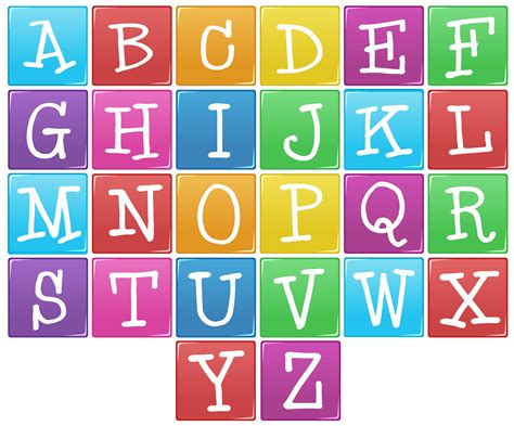 English Alphabet From A To Z Vector Art At Vecteezy
