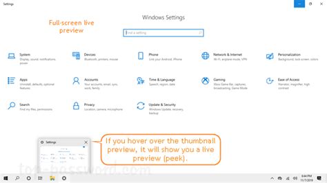 How To Disable Taskbar Thumbnail And Live Preview In Windows 10