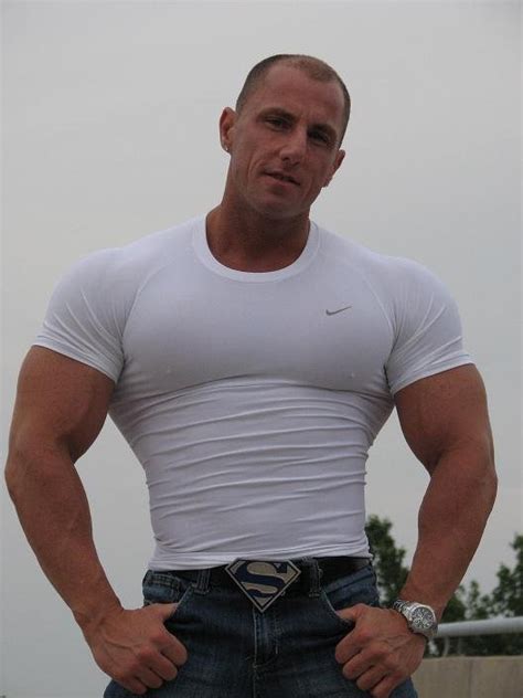 Male Physical Attraction Big Muscles Tight Shirts