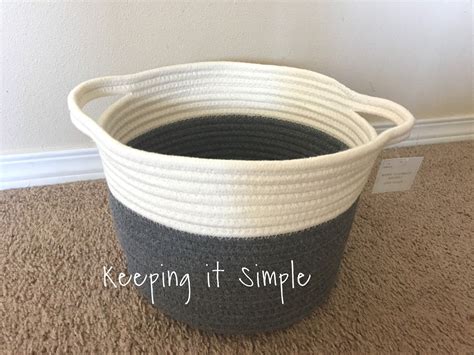 Diy No Sew Yellow Rope Baskets Keeping It Simple Rope Crafts Diy