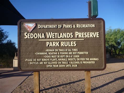 Sedona Wetlands Entry Sign Best 1024×768 Birding In The Verde Valley