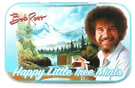 Bob Ross Happy Tree Mints W Collectible Tin Free Shipping
