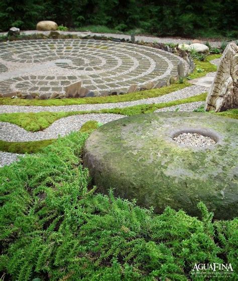 Meditative Garden Stone Feature Albyrinth From Daryl Toby Studio