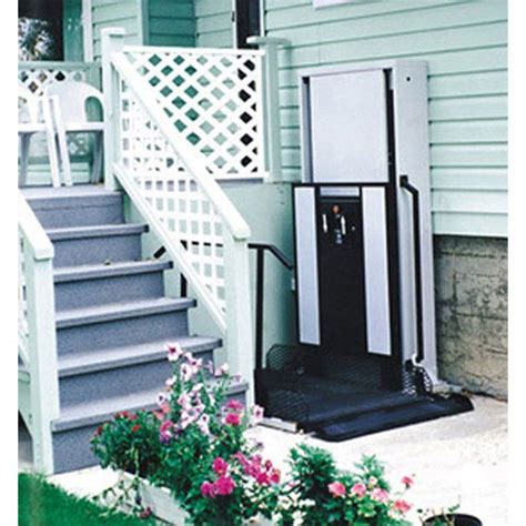 Freedom 52 Inch Outside Wheelchair Elevator Lift Straight Right