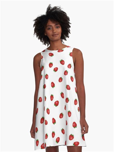 Strawberry Pattern A Line Dress For Sale By Infleims A Line Dress Dress Dresses For Sale