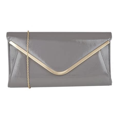 Buy The Lotus Sommerton Clutch Bag In Taupe Patent Online