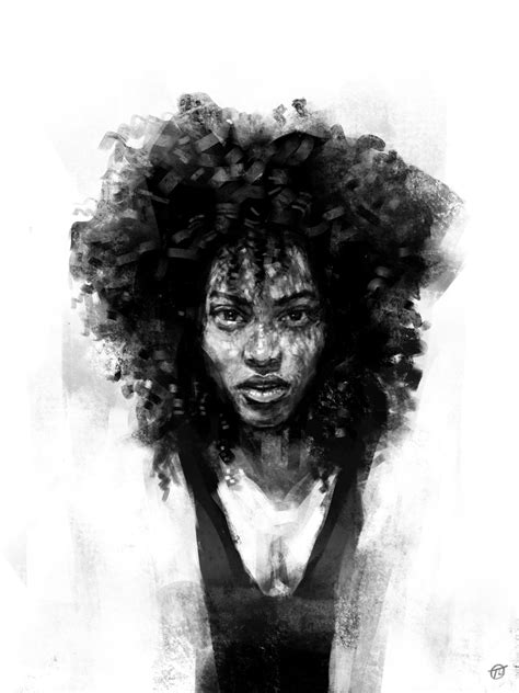 ArtStation - African woman - Ipad sketch