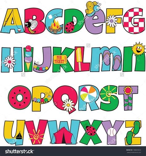 Alphabet For Kids Cool Fonts Alphabet