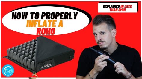 How To Properly Inflate A Roho Cushion Explained In Less Than 2 Min