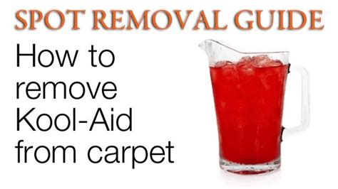This is exactly what happened to me. Remove Kool aid from Carpet | How to get red Stains out of ...