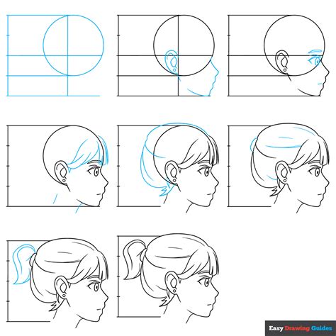 How To Draw An Anime Head And Face In Side View Easy Step By Step Tutorial