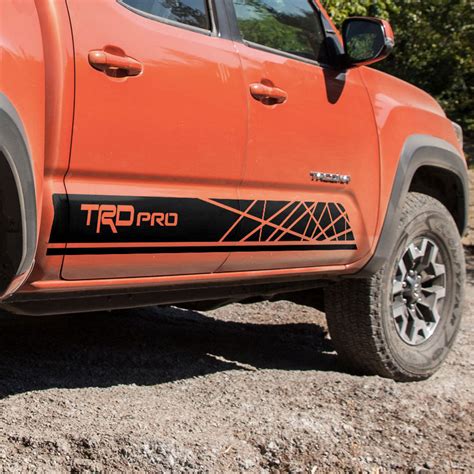 Toyota Tacoma 2016 Trd Pro Graphics Side Stripe Decal My Cars Look