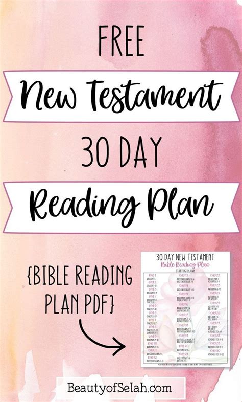You may soon find it overwhelming, and. How to Easily Read the New Testament in 30 Days {Bible ...