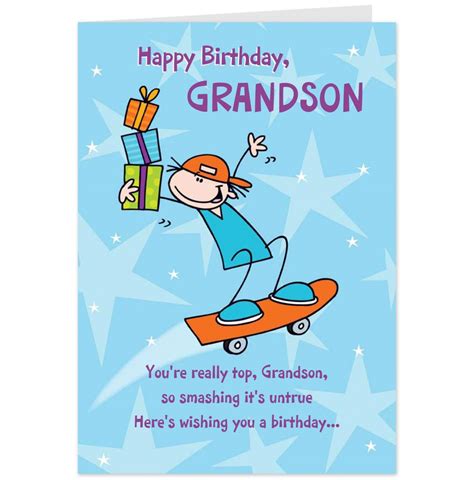 10 Diy Free Printable Birthday Cards For Grandson