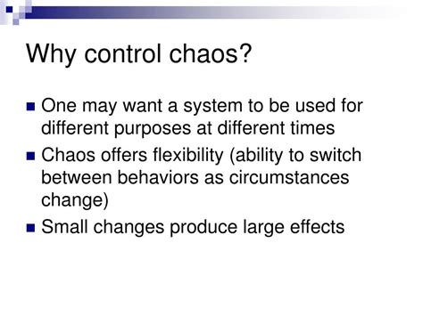 Ppt Controlling Chaos Powerpoint Presentation Free Download Id