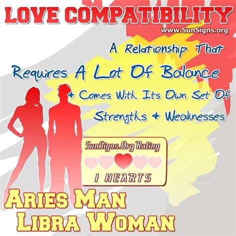 aries man and libra woman love compatibility sunsigns