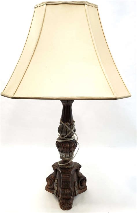 Lot 38in Resin Cast Traditional Style Table Lamp
