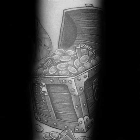 40 treasure chest tattoo designs for men valuable ink ideas