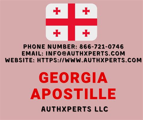 Legalization from Georgia - Authxperts LLC, USA.