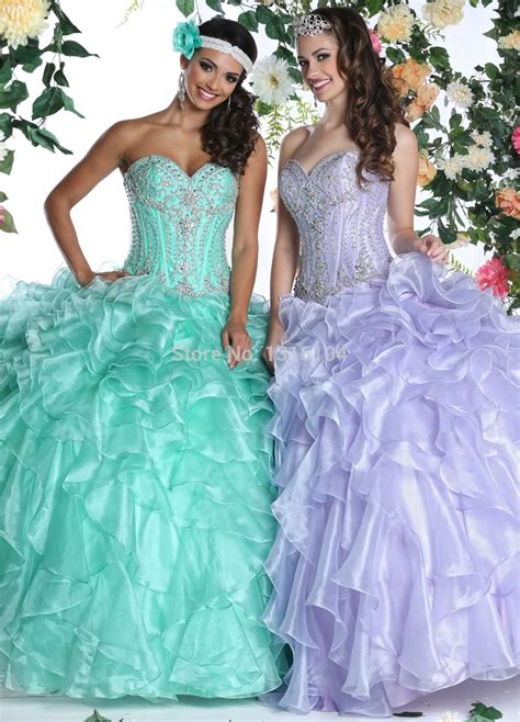 2015 Lilac Aqua Quinceanera Dresses With Jacket Ball Gown Sweetheart
