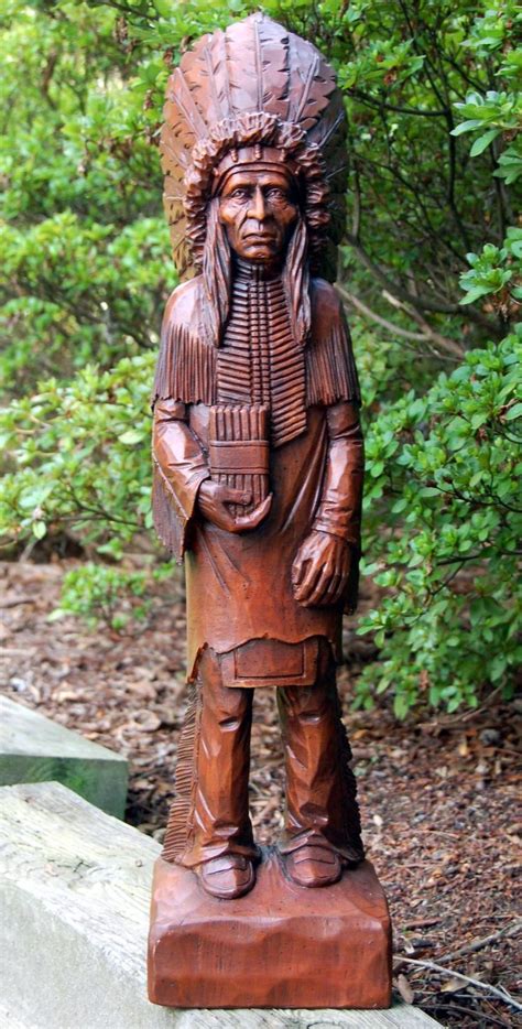 A Brief History Of The Wooden Indian Statue Wooden Home
