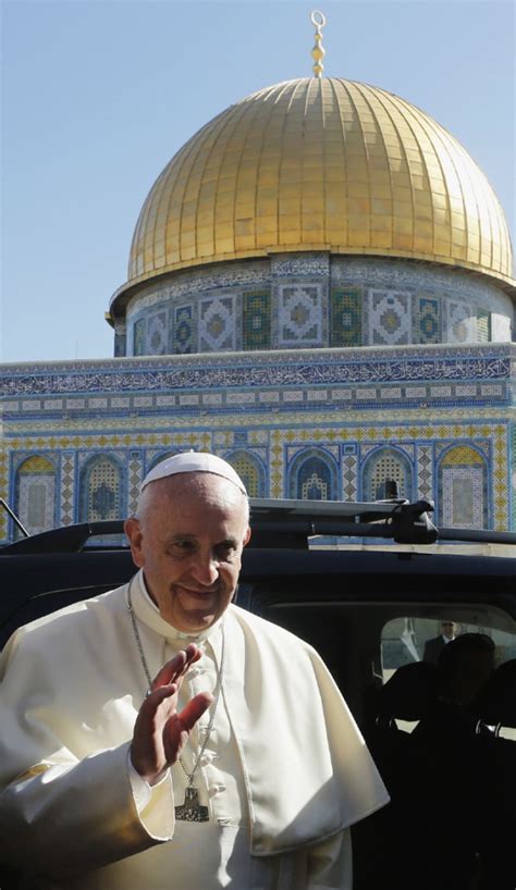 photos pope francis visits third holiest site in islam al aqsa mosque in jerusalem the